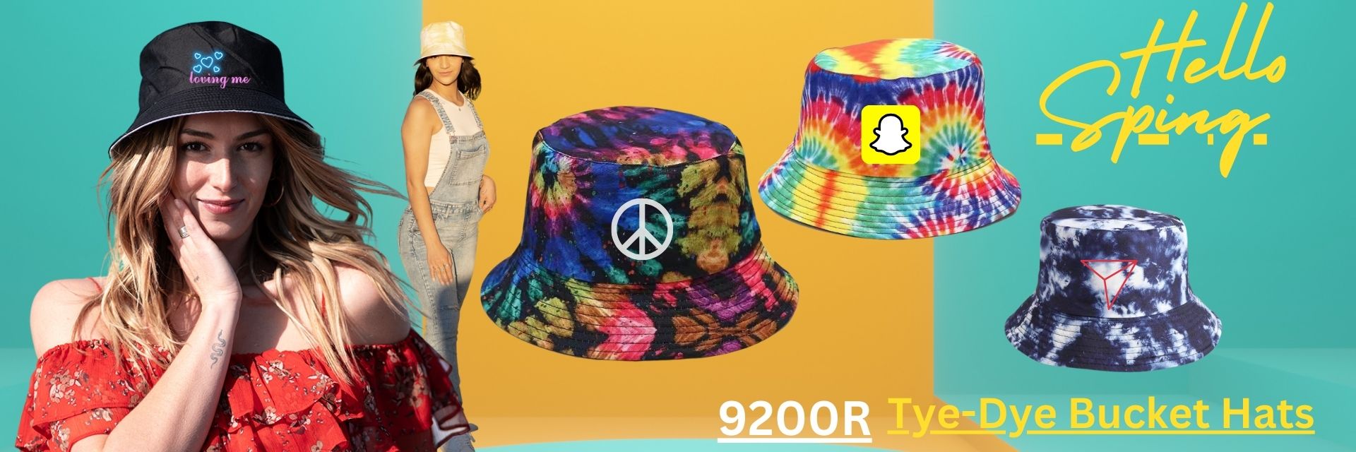 9200R Tye-Dye Bucket Hats